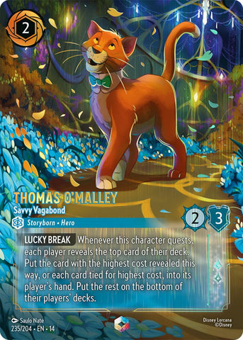 Thomas O'Malley - Savvy Vagabond (Enchanted) (Holofoil) (Hyperia City)(14-235/204)(EN)