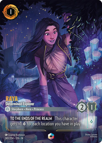 Raya - Determined Explorer (Enchanted) (Holofoil) (Hyperia City)(14-240/204)(EN)