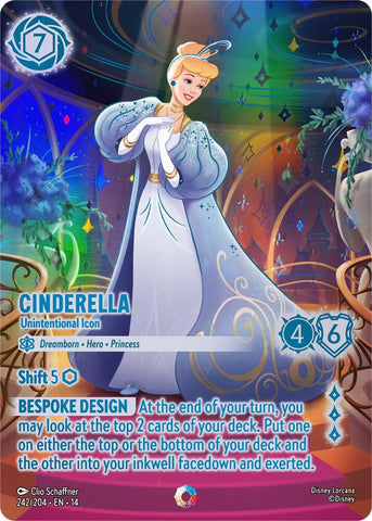 Cinderella - Unintentional Icon (Iconic) (Holofoil) (Hyperia City)(14-242/204)(I)