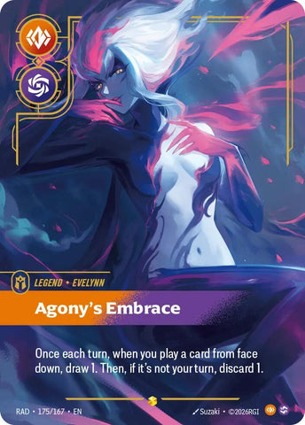 Evelynn, Agony's Embrace (Overnumbered) (Foil) (Radiance)(RAD-175/167)(O/AA)