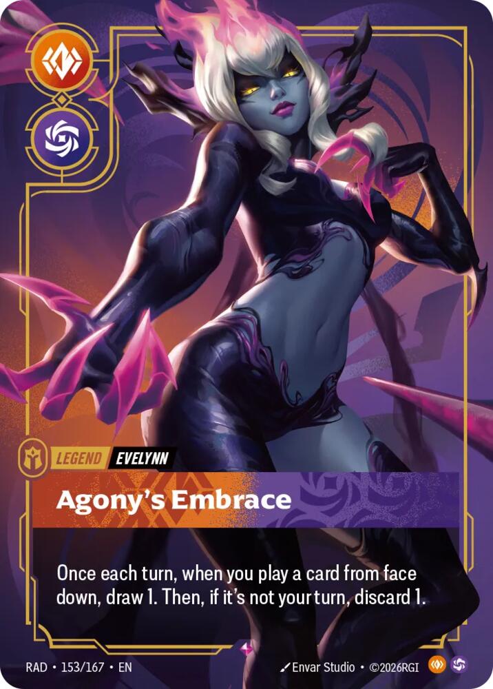 Evelynn, Agony's Embrace (Foil) (Radiance)(RAD-153/167)(R)