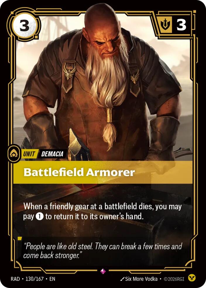 Battlefield Armorer (Foil) (Radiance)(RAD-130/167)(R)