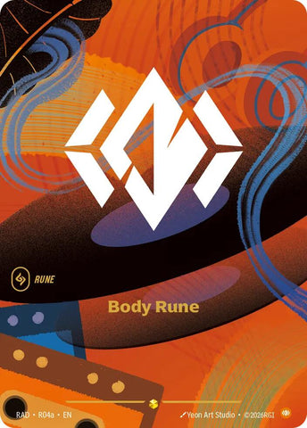 Body Rune (R04a) (Foil) (Radiance)(RAD-R04a)(O/AA)
