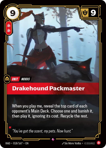 Drakehound Packmaster (Foil) (Radiance)(RAD-018/167)(R)