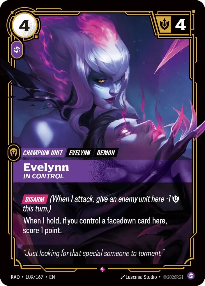 Evelynn, In Control (Foil) (Radiance)(RAD-109/167)(R)