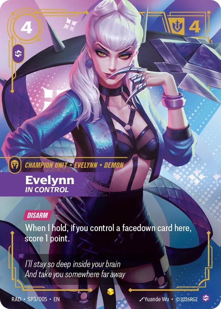 Evelynn, In Control (K/DA Special Art Card) (Foil) (Radiance)(RAD-SP3/005)(O/AA)