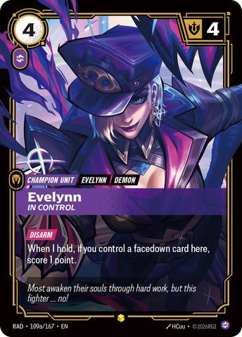 Evelynn, In Control (Alternate Art) (Foil) (Radiance)(RAD-109a/167)(O/AA)