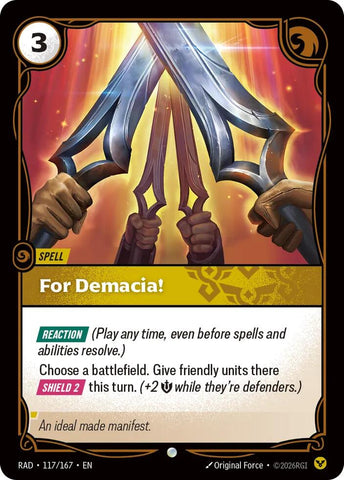 For Demacia! (Radiance)(RAD-117/167)(C)