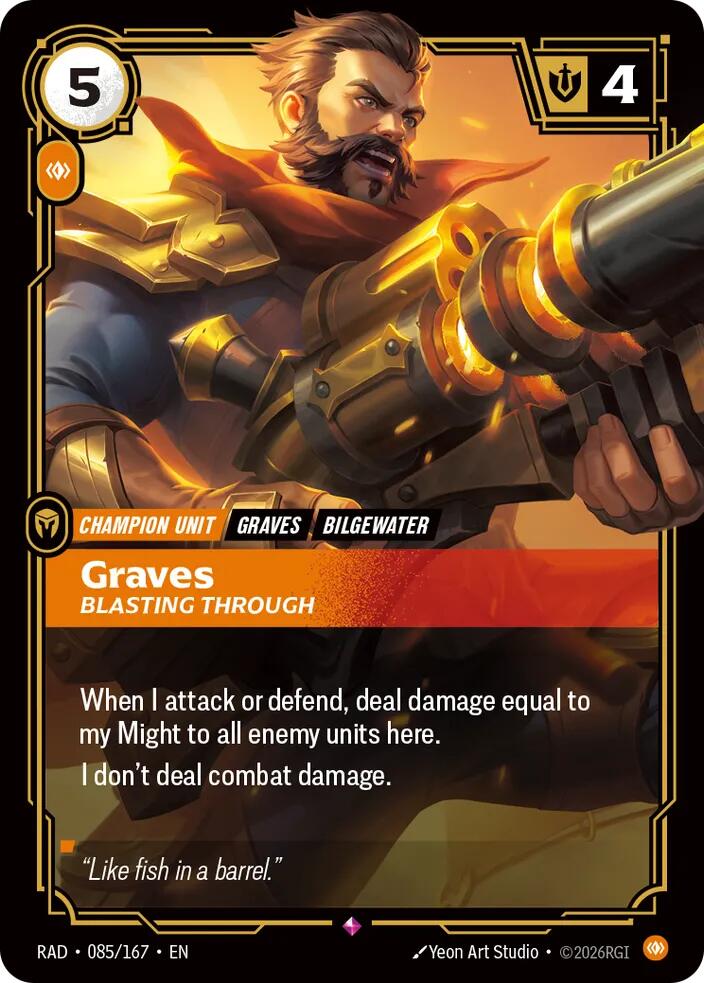 Graves, Blasting Through (Foil) (Radiance)(RAD-085/167)(R)