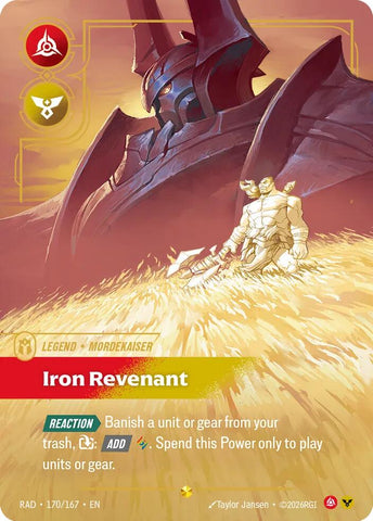 Mordekaiser, Iron Revenant (Overnumbered) (Foil) (Radiance)(RAD-170/167)(O/AA)