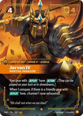 Jarvan IV, Martial Paragon (Foil) (Radiance)(RAD-091/167)(E)