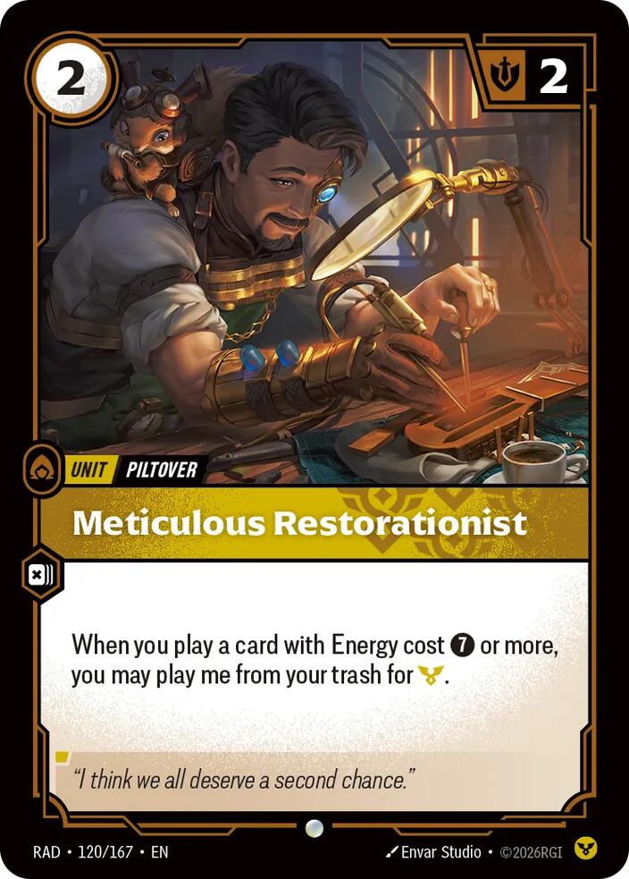 Meticulous Restorationist (Radiance)(RAD-120/167)(C)