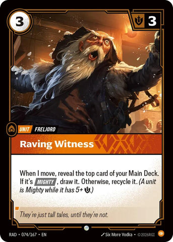 Raving Witness (Radiance)(RAD-074/167)(C)