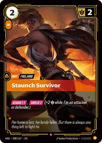 Staunch Survivor (Foil) (Radiance)(RAD-088/167)(R)