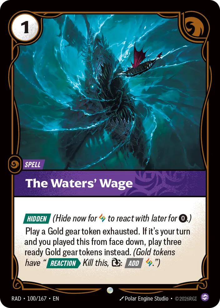 The Waters' Wage (Radiance)(RAD-100/167)(C)