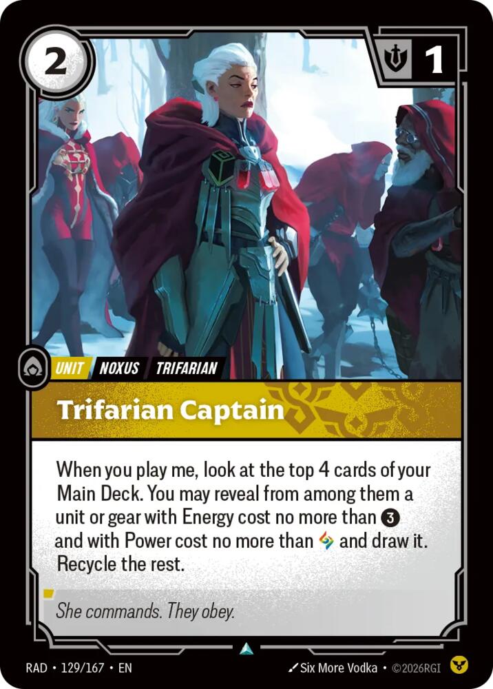 Trifarian Captain (Radiance)(RAD-129/167)(U)