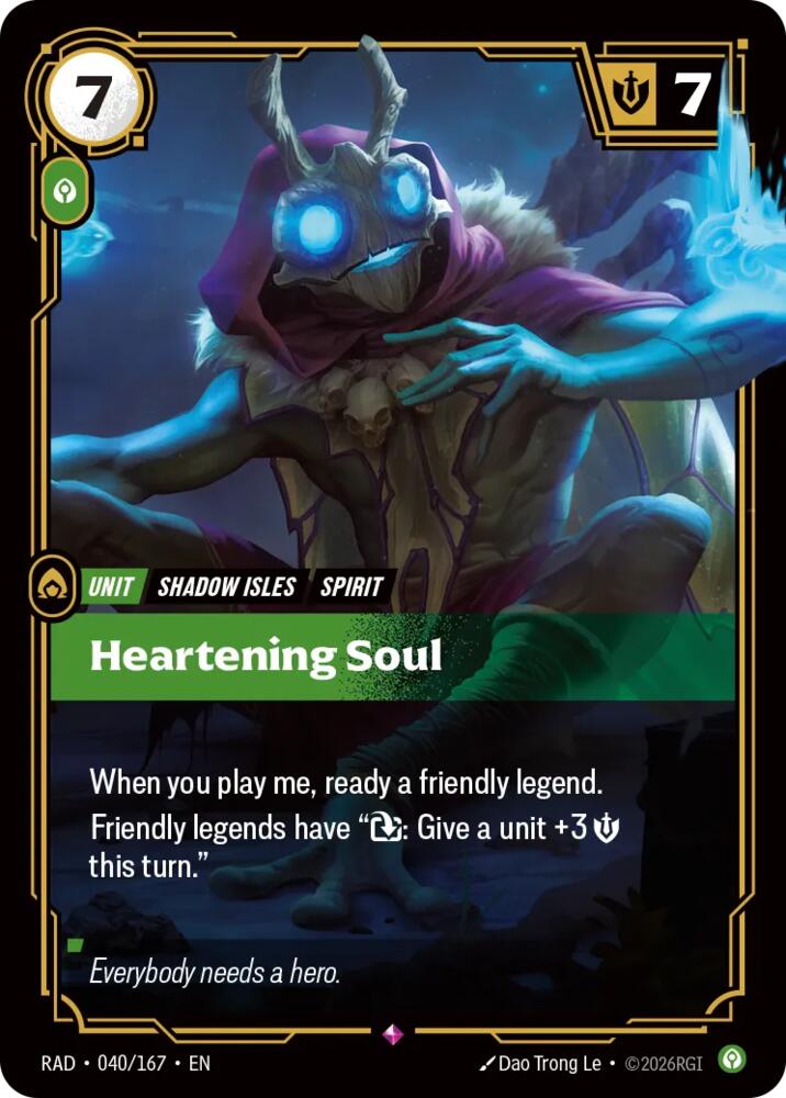 Heartening Soul (Foil) (Radiance)(RAD-040/167)(R)