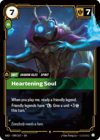 Heartening Soul (Foil) (Radiance)(RAD-040/167)(R)