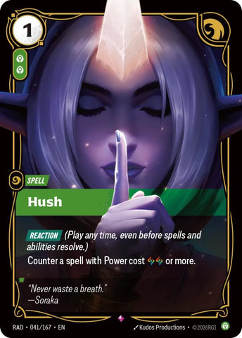 Hush (Foil) (Radiance)(RAD-041/167)(R)