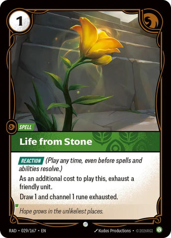 Life from Stone (Radiance)(RAD-029/167)(C)