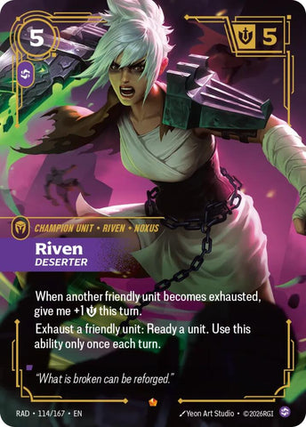 Riven, Deserter (Foil) (Radiance)(RAD-114/167)(E)