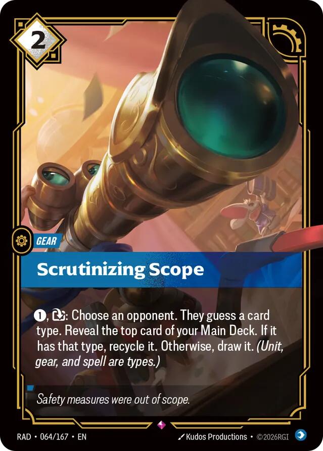 Scrutinizing Scope (Foil) (Radiance)(RAD-064/167)(R)