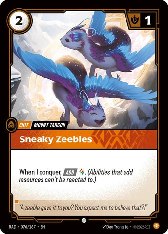 Sneaky Zeebles (Radiance)(RAD-076/167)(C)