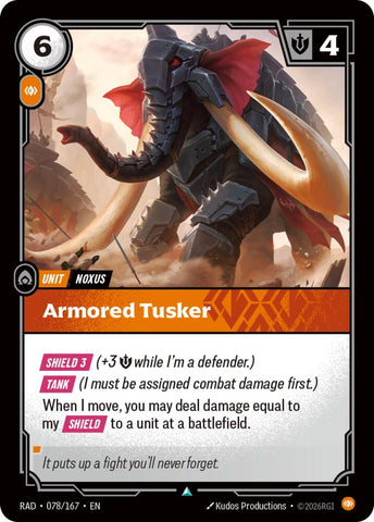 Armored Tusker (Radiance)(RAD-078/167)(U)