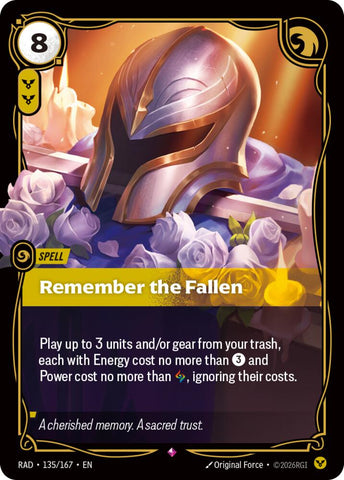 Remember the Fallen (Foil) (Radiance)(RAD-135/167)(R)