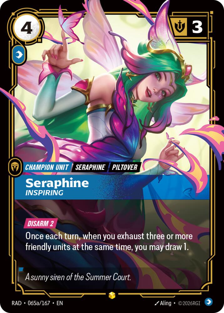 Seraphine, Inspiring (Foil) (Radiance)(RAD-065/167)(R)