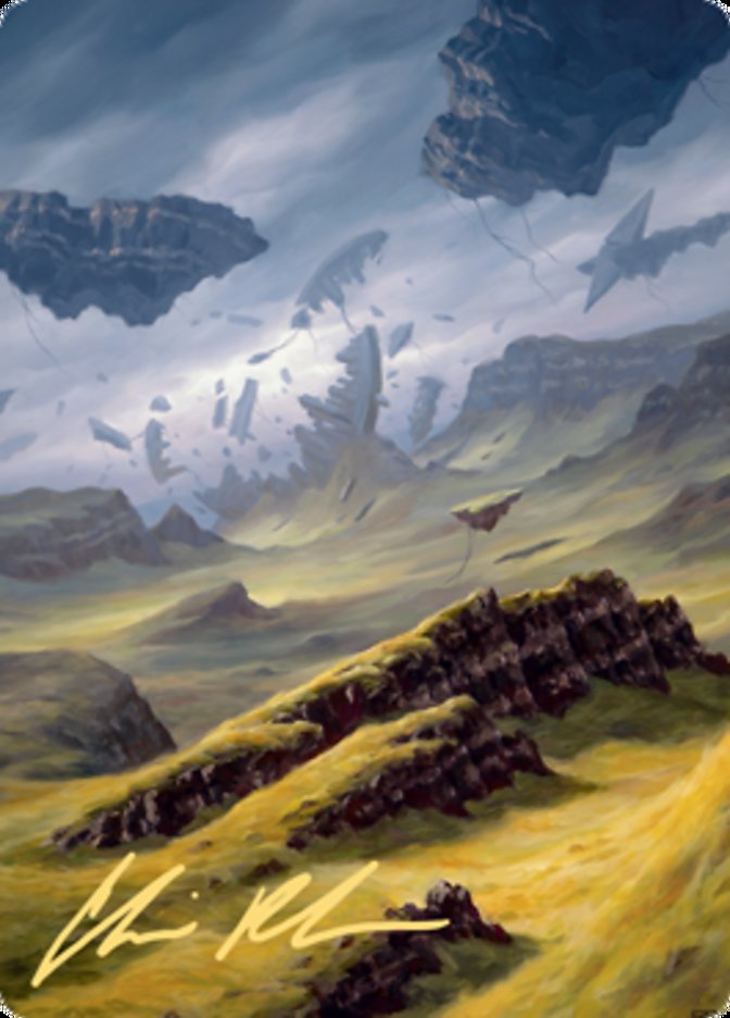 Plains 3 Art Card (Gold-Stamped Signature) [Zendikar Rising Art Series