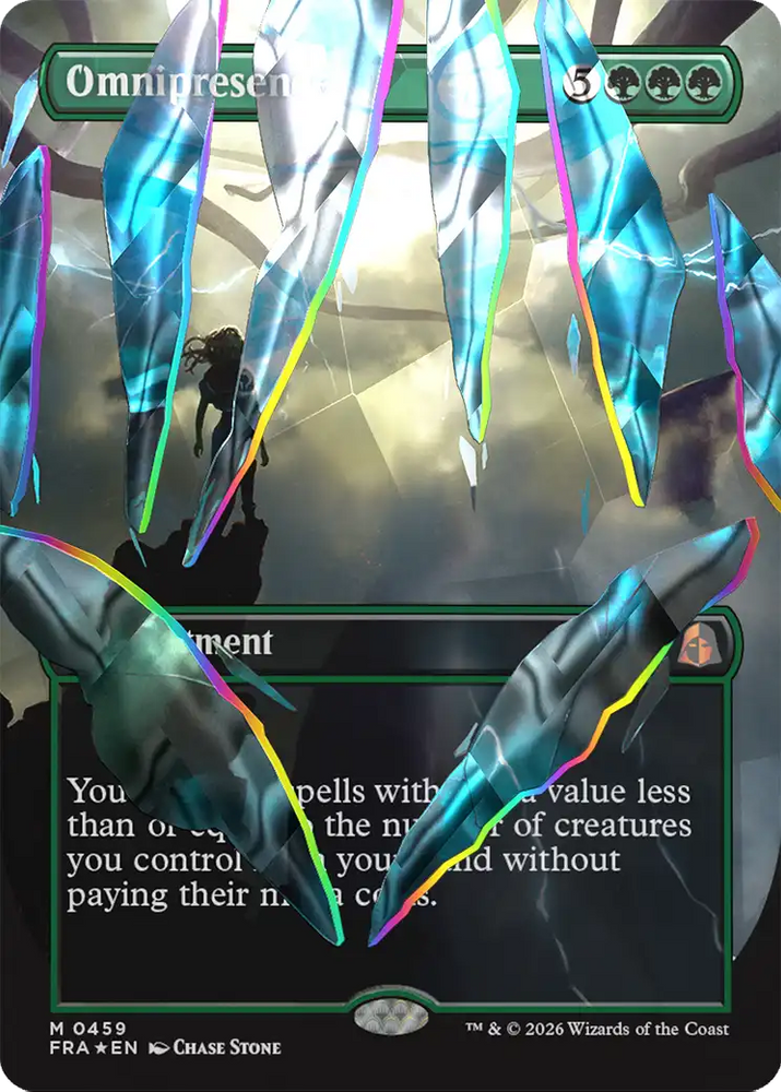 Omnipresence [Borderless] (Facet Foil) (0459) [Foil] (Reality Fracture)(FRA-459)(M)