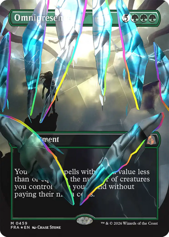 Omnipresence [Borderless] (Facet Foil) (0459) [Foil] (Reality Fracture)(FRA-459)(M)
