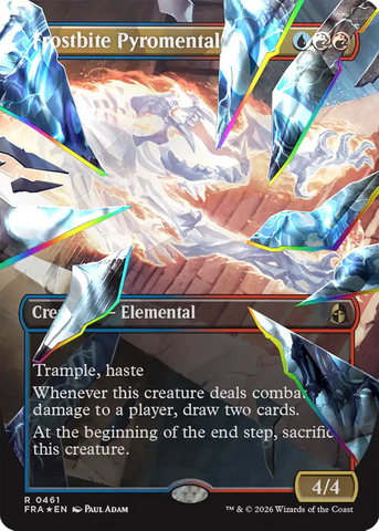 Frostbite Pyromental [Borderless] (Facet Foil) [Foil] (Reality Fracture)(FRA-461)(R)