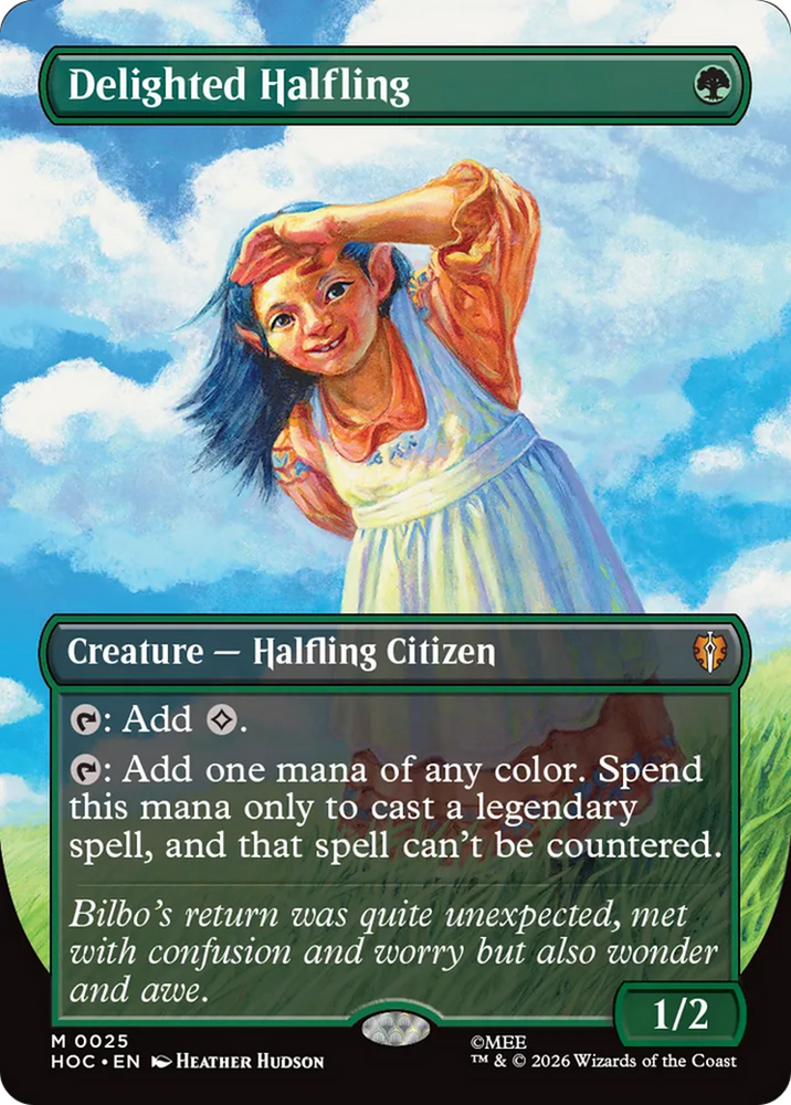 Delighted Halfling (Borderless) [The Hobbit: Eternal-Legal]