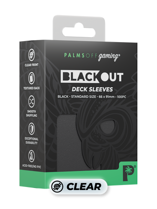 Blackout Deck Sleeves - Standard Size - Black