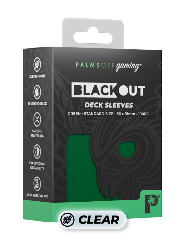 Blackout Deck Sleeves - Standard Size - Green