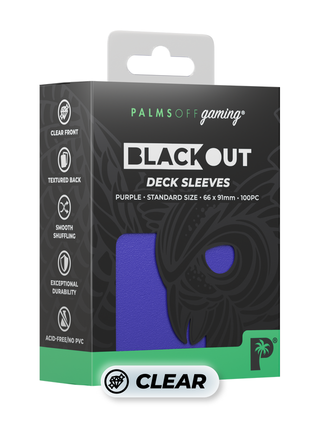 Blackout Deck Sleeves - Standard Size - Purple