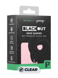 Blackout Deck Sleeves - Standard Size - Rose