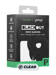 Blackout Deck Sleeves - Standard Size - White