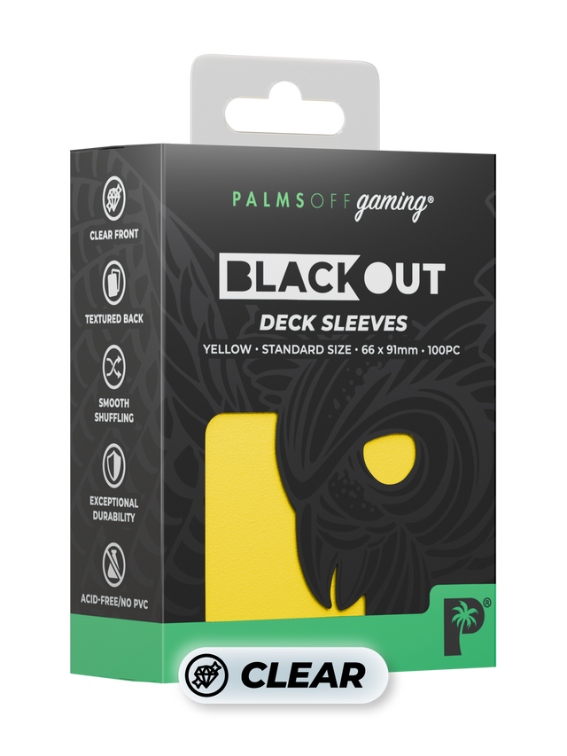Blackout Deck Sleeves - Standard Size - Yellow