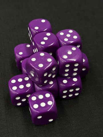 30mm Dice | Purple with White Pips