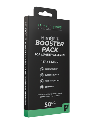 MintFit Booster Pack Top Loader Sleeves - 50pc