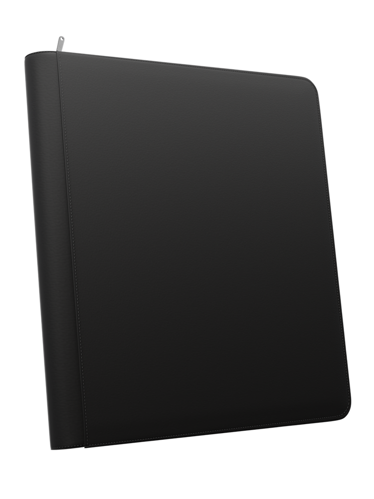 Stealth 12 Pocket Zip Binder - Black