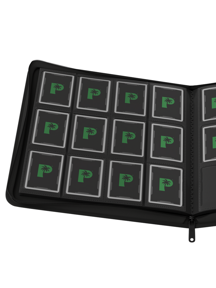 Stealth 12 Pocket Zip Binder - Black