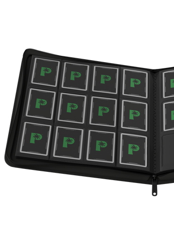 Stealth 12 Pocket Zip Binder - Black