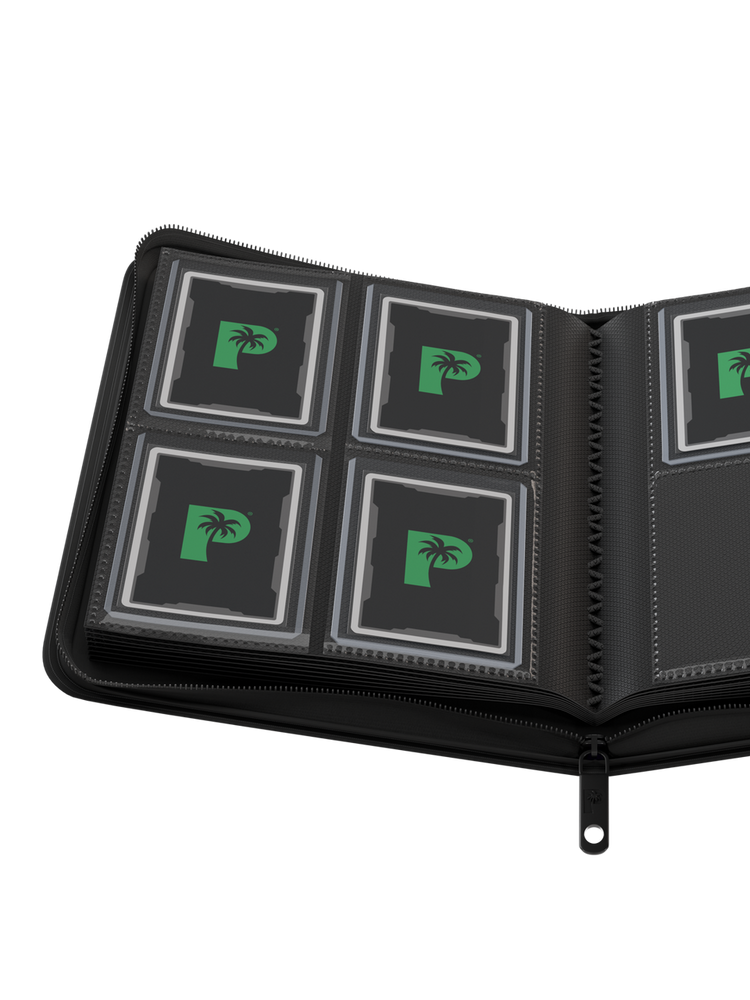 Collector's Series Top Loader Zip Binder - 4 Pocket - Black