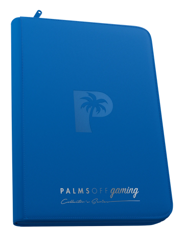 Collector's Series Top Loader Zip Binder - 9 Pocket - Blue