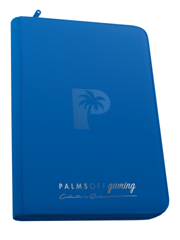 Collector's Series Top Loader Zip Binder - 9 Pocket - Blue