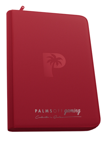 Collector's Series Top Loader Zip Binder - 9 Pocket - Red